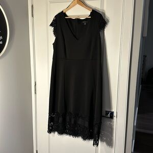 Black Dress with Lace Details